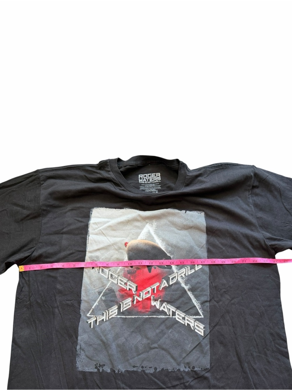 Roger Waters Black This Is Not A Drill Graphic Concert T Shirt 2X NEW Oversized - Picture 4 of 10